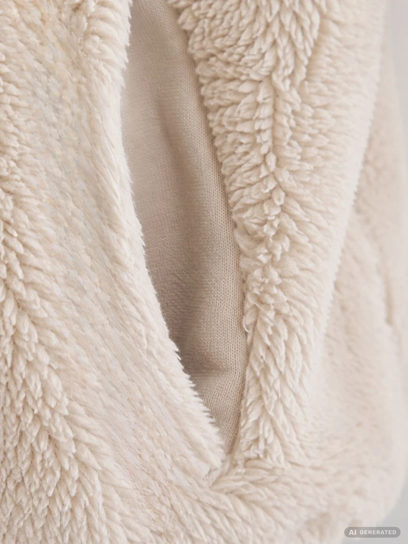 ONLY Sherpa Teddyjacke mit Kapuze