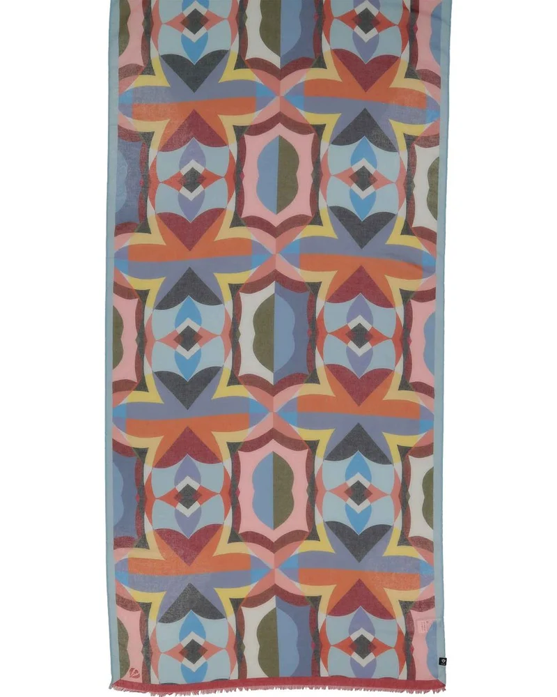 Schal Sustainability Edition - Stola mit geometrischem Muster im Retro-Design
