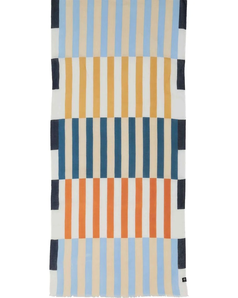 Schal Schal mit Streifen im Retro-Design aus Baumwolle