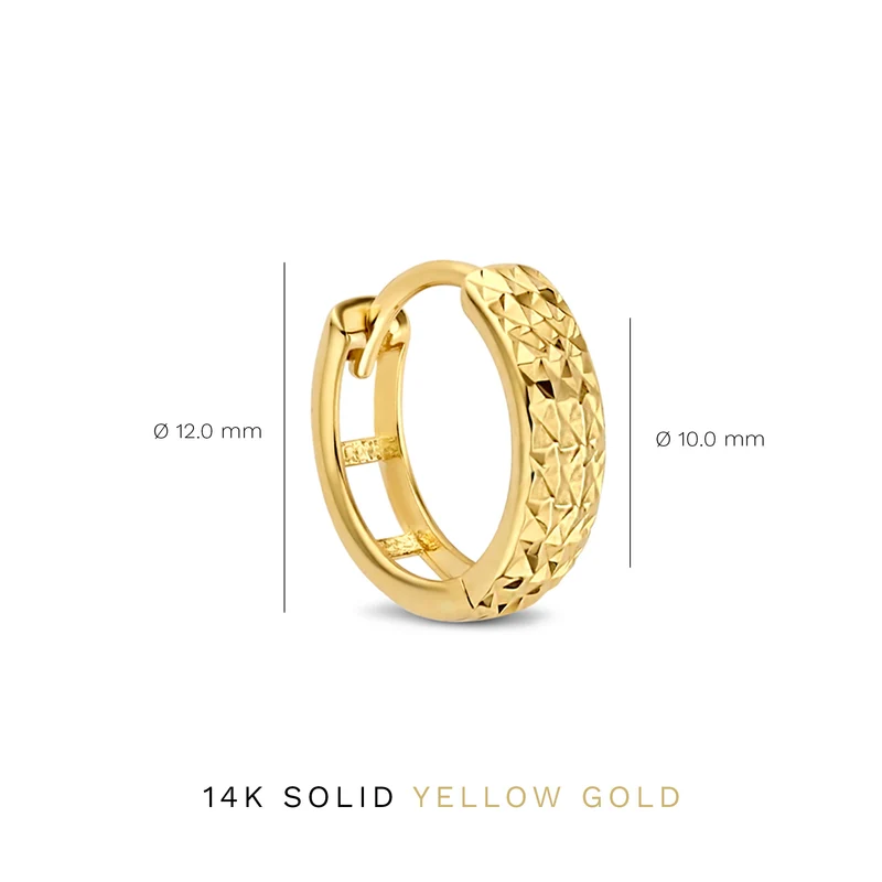 Isabel Bernard Rivoli Laura 14 Karat | Gold Reif-Ohrringe IB360142