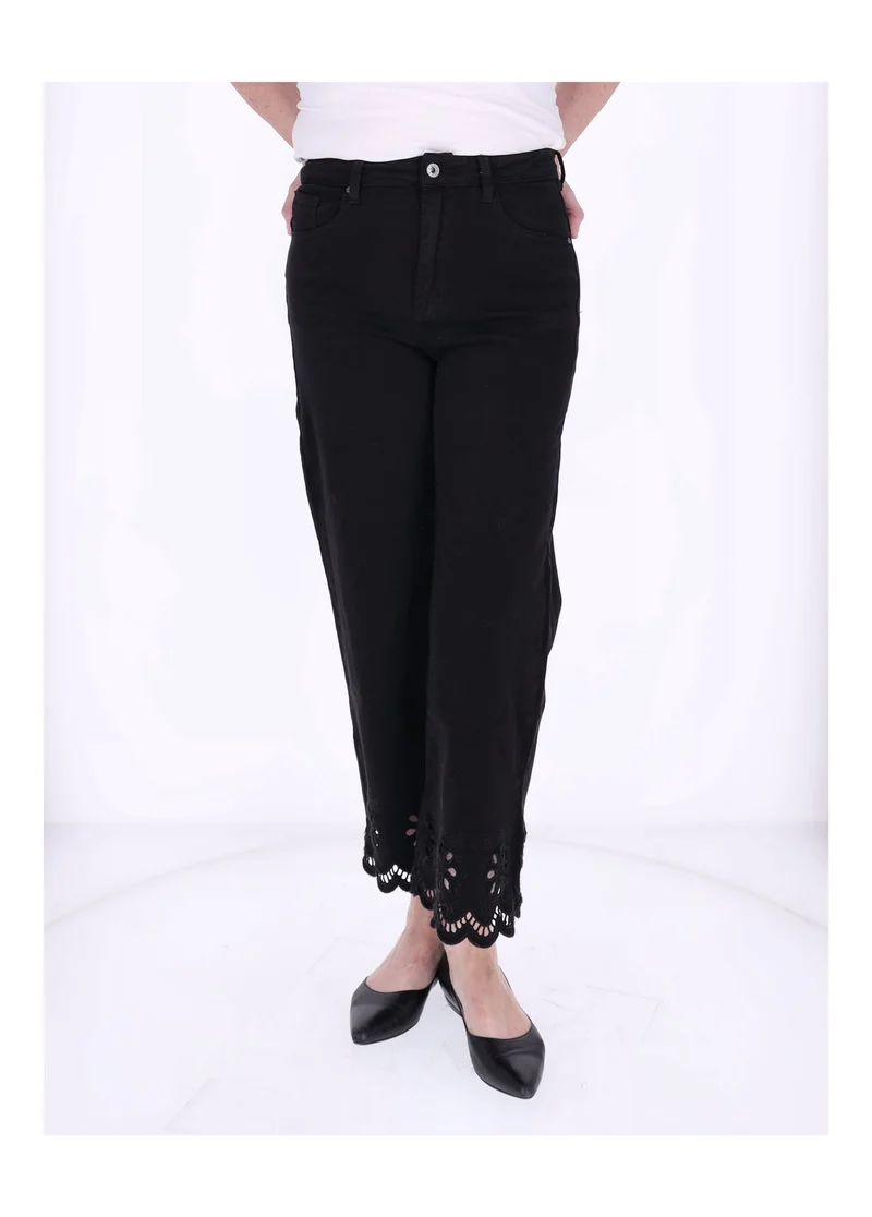 Splash of Color Damen Jeans 7/8 Lochmuster