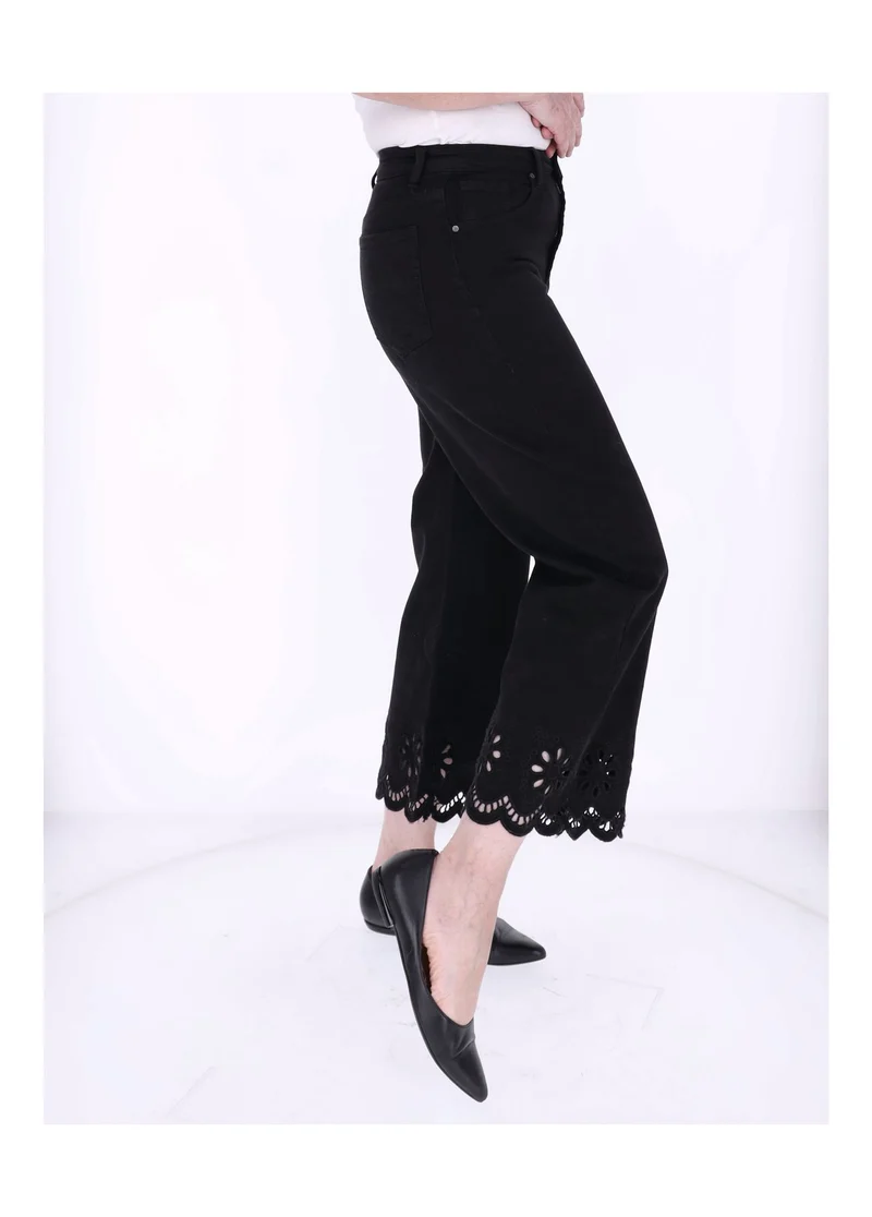 Splash of Color Damen Jeans 7/8 Lochmuster