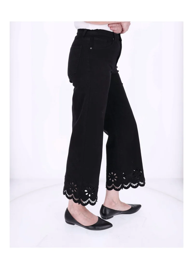 Splash of Color Damen Jeans 7/8 Lochmuster