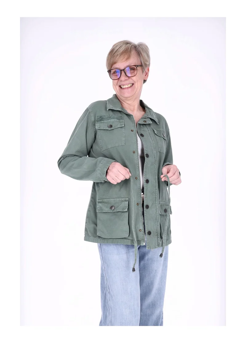 Splash of Color Damen Parka Oversize