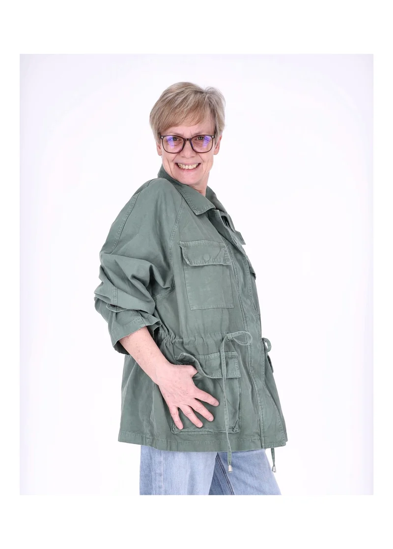 Splash of Color Parka Damen Oversize