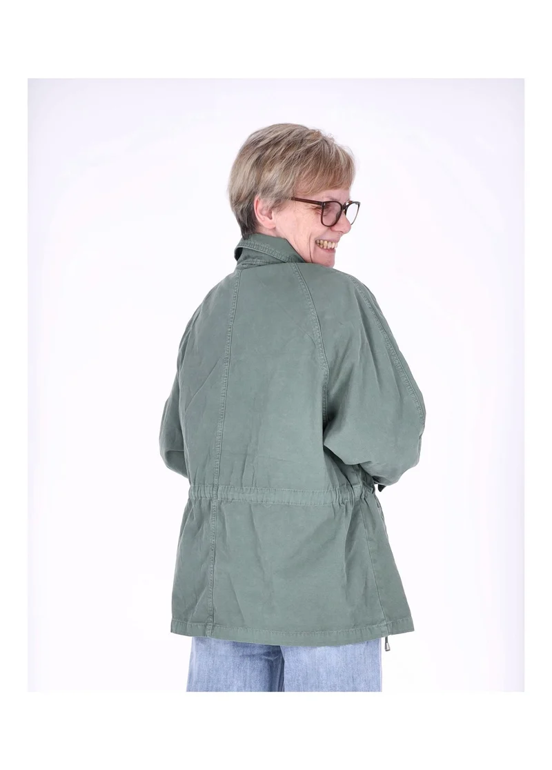 Splash of Color Parka Damen Oversize