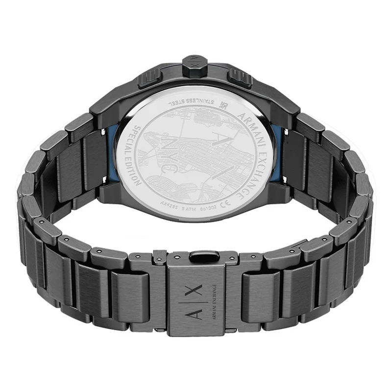 Armani Exchange Sync Round Black Dial Watch AX4295