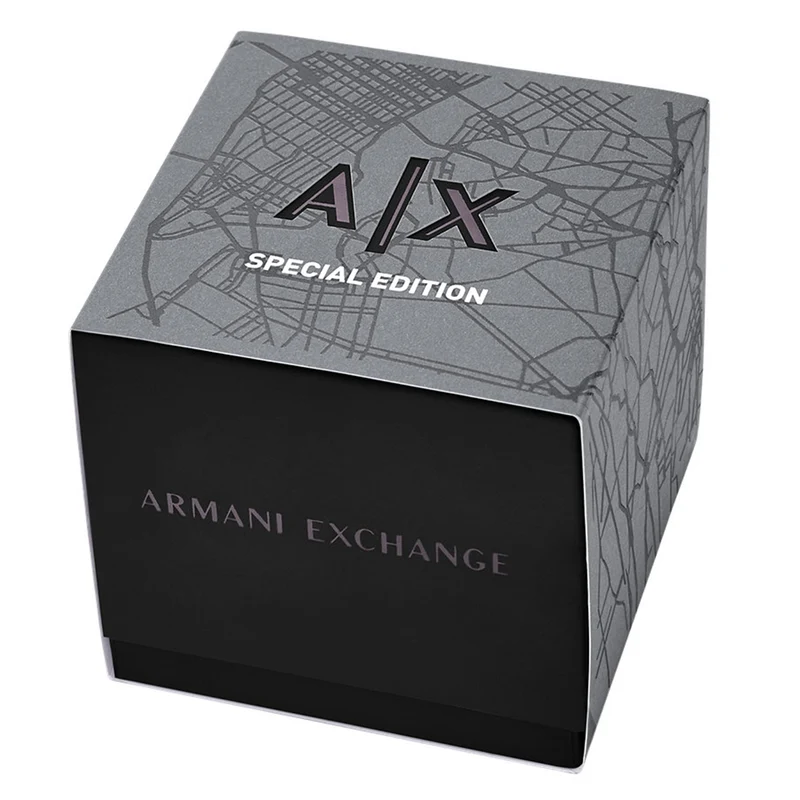 Armani Exchange Sync Round Black Dial Watch AX4295