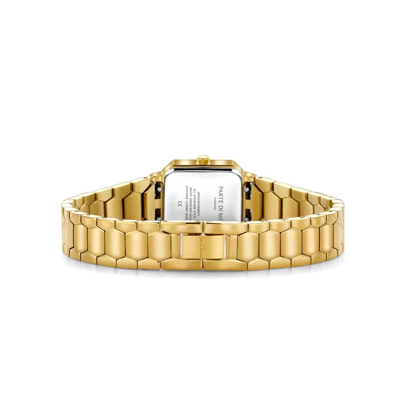 Parte di Me Orologio Square ladies watch gold coloured and mother of pearl
