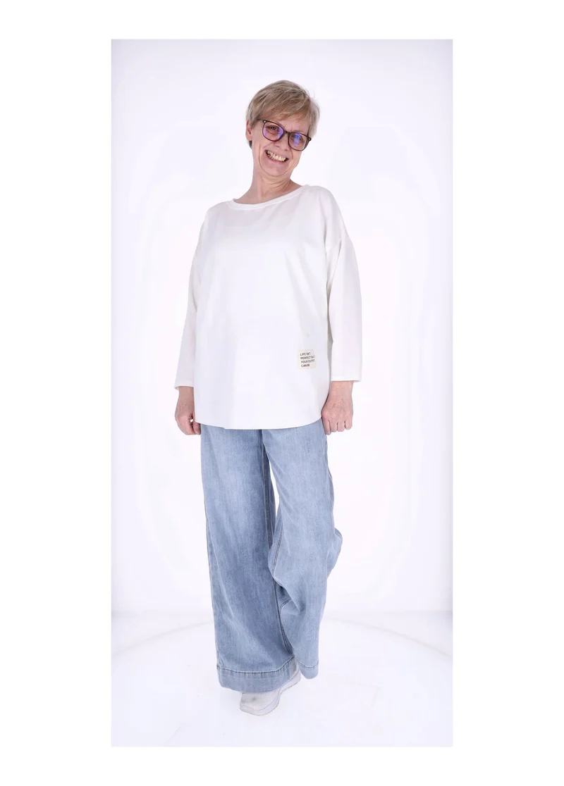 Splash of Color Longshirt Damen Oversized