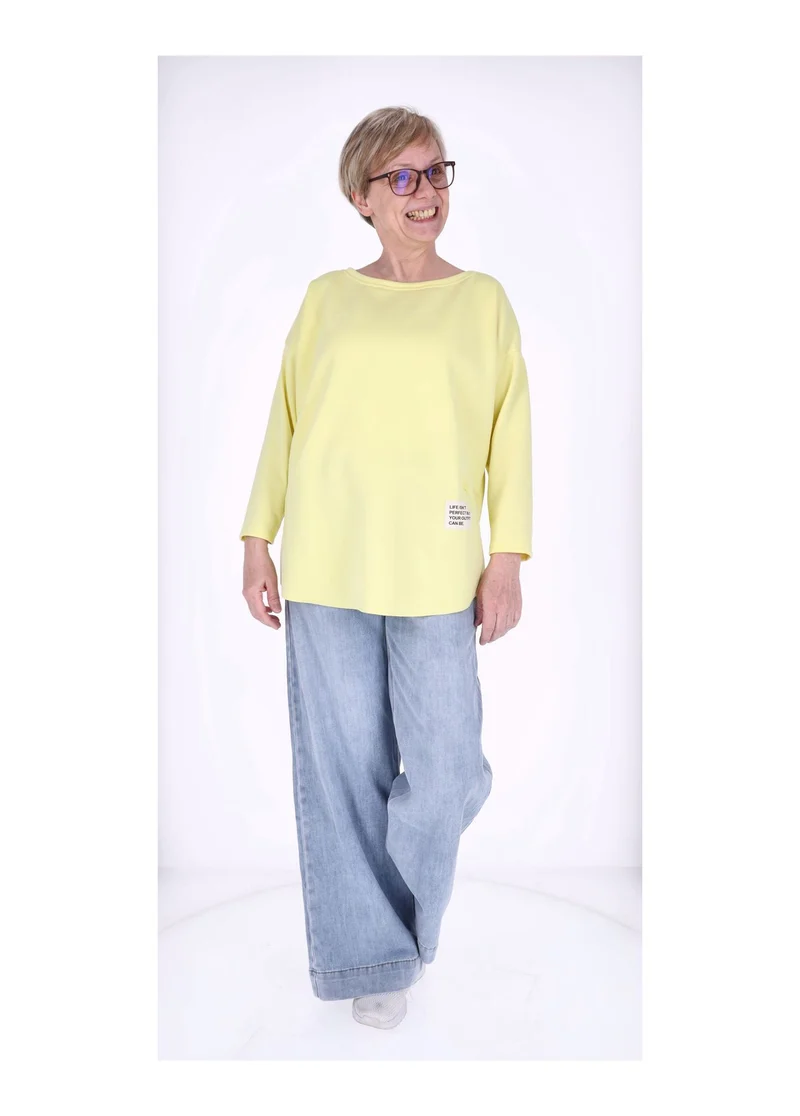 Splash of Color Longshirt Damen Oversized