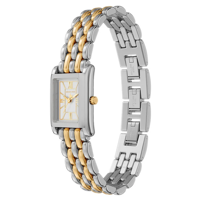 Michael Kors Essex Rectangular White Dial Watch MK4999