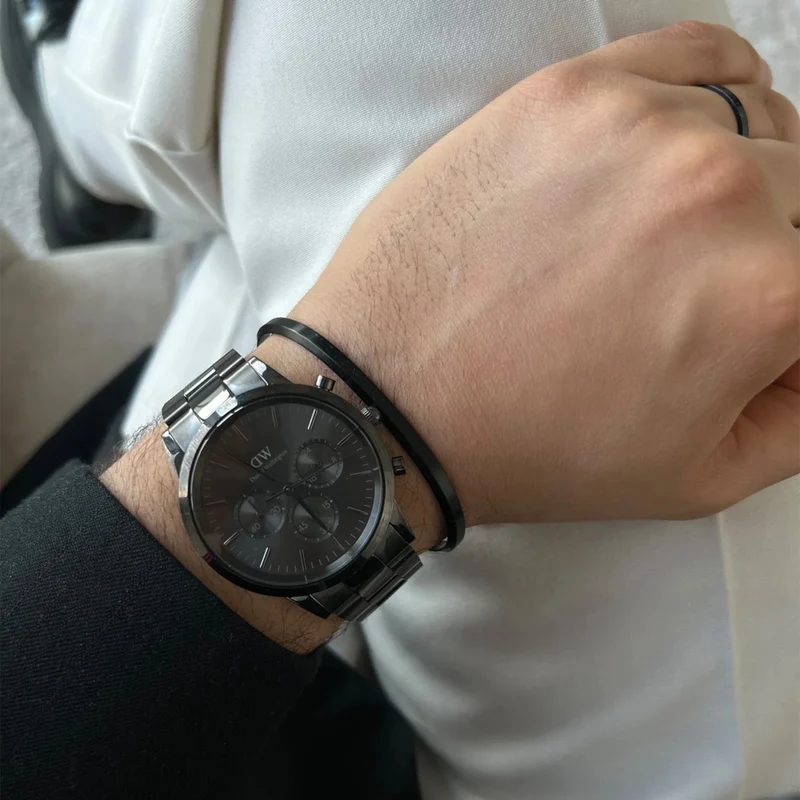 Daniel Wellington Iconic Link herren Uhr Schwarz DW00100642