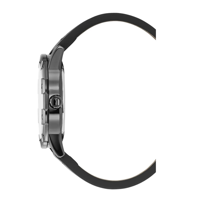 G-STAR Constructed Schwarze Leder-Herrenuhr GSW.506.02