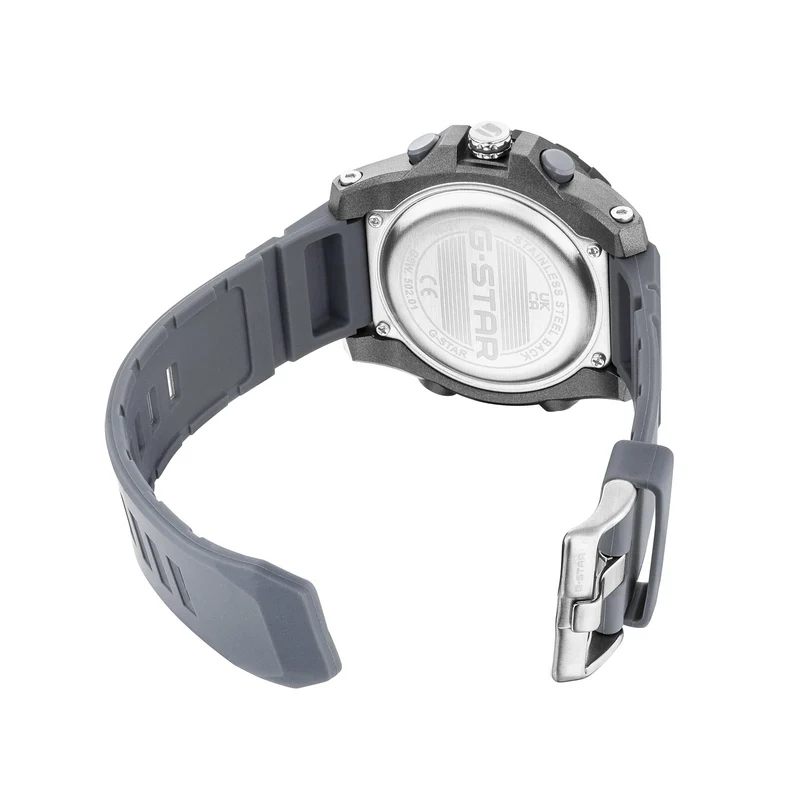 G-STAR Ops01 Grau-Schwarze Ana-Digi Herrenuhr GSW.502.01