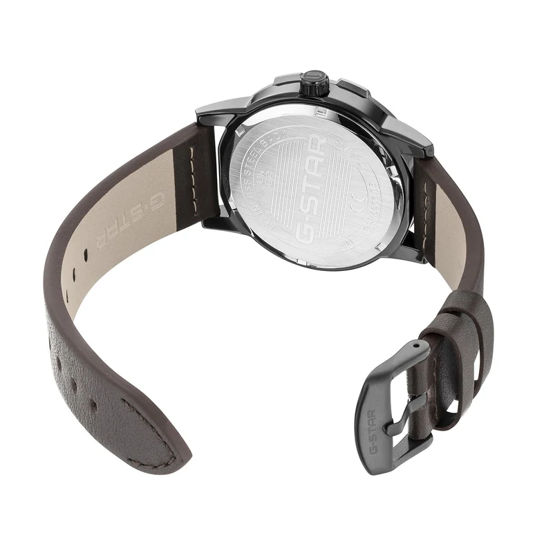 G-STAR Constructed Schwarze Messing-Herrenuhr GSW.506.05