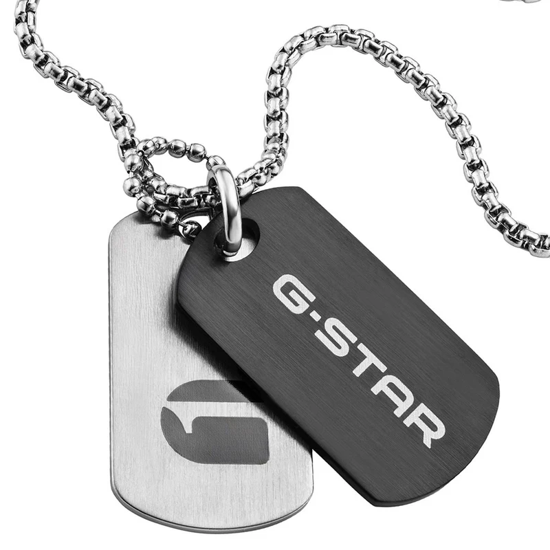 G-Star M-Tag Silberfarbene Halskette GSJ.101.02