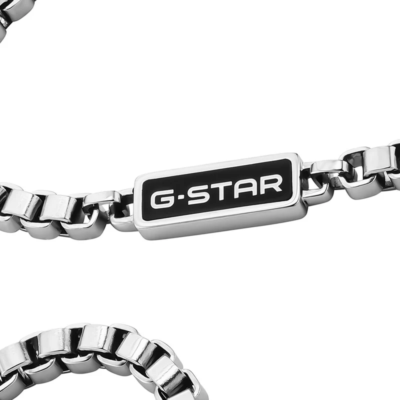 G-Star Floatcore Silberne Box Chain Halskette GSJ.100.04