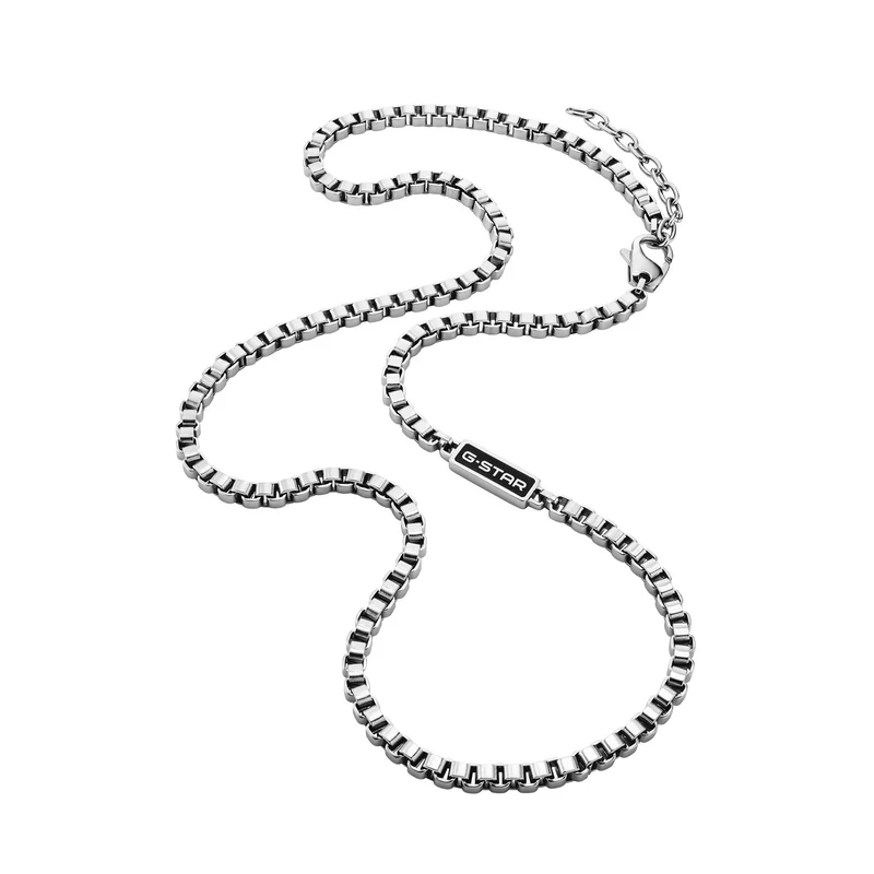 G-Star Floatcore Silberne Box Chain Halskette GSJ.100.04