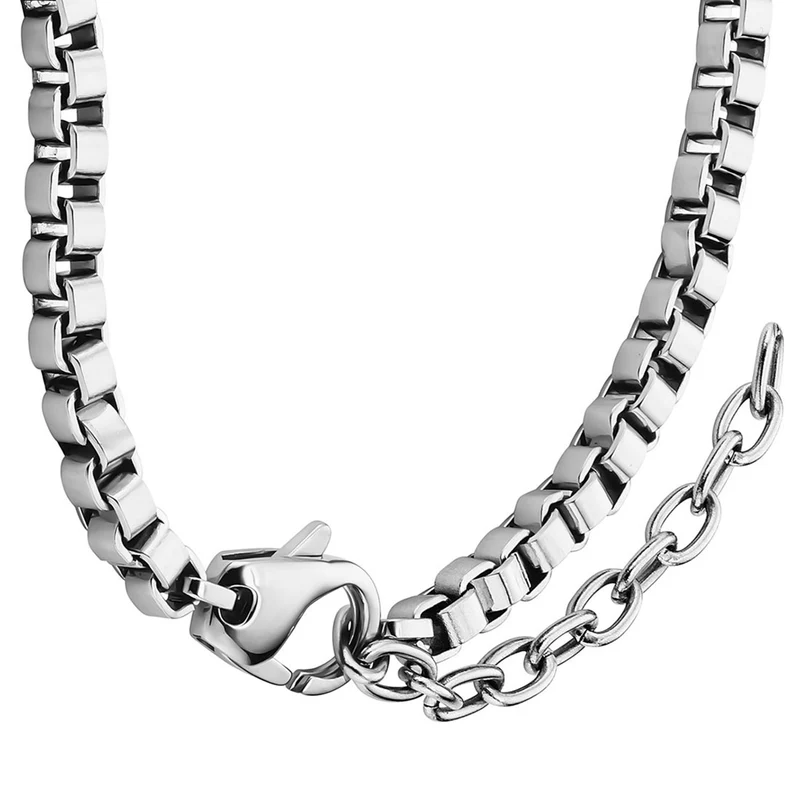 G-Star Floatcore Silberne Box Chain Halskette GSJ.100.04