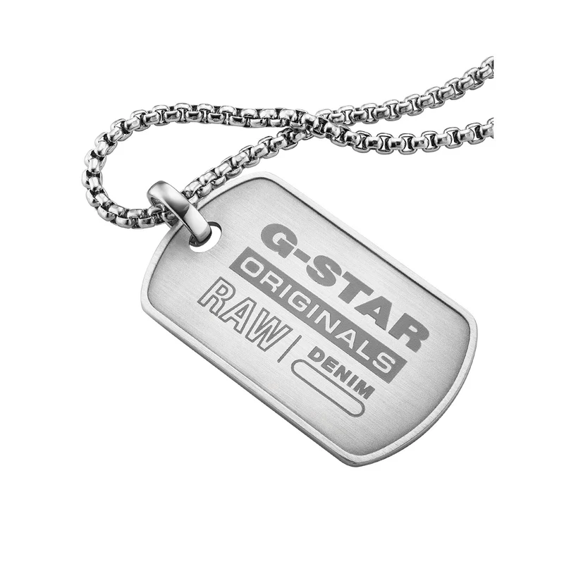 G-STAR R-Tag Silberne Halskette GSJ.103.01