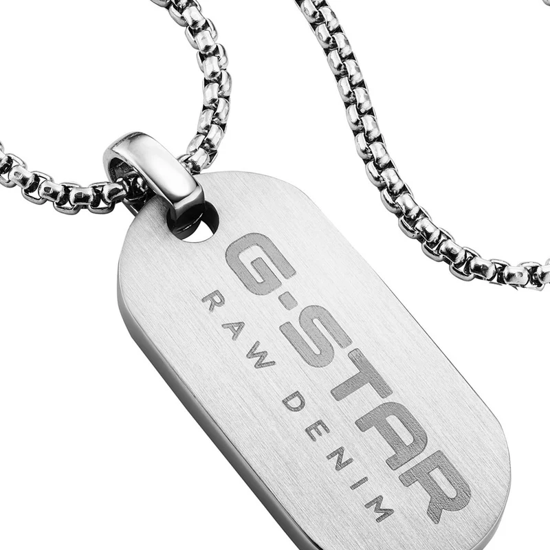 G-STAR ZipPoint Silberne Gliederhalskette GSJ.104.01
