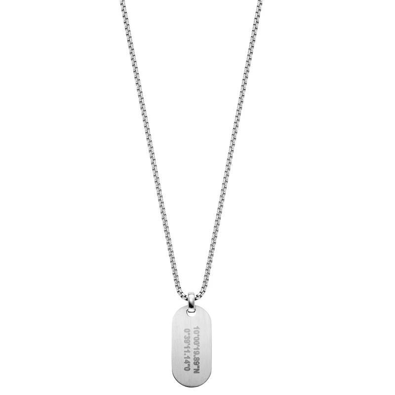 G-STAR ZipPoint Silberne Gliederhalskette GSJ.104.01