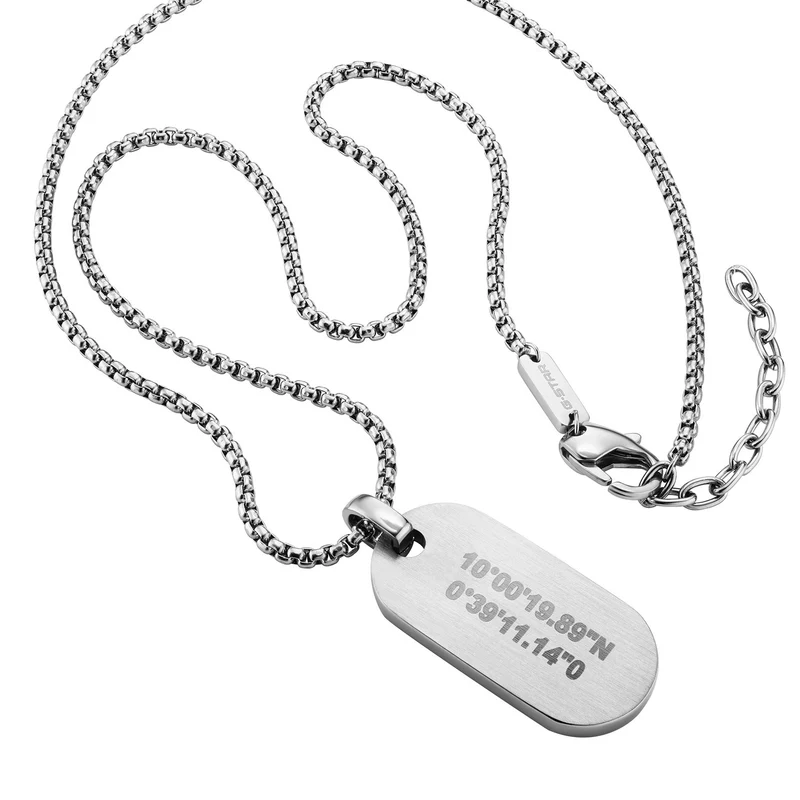 G-STAR ZipPoint Silberne Gliederhalskette GSJ.104.01