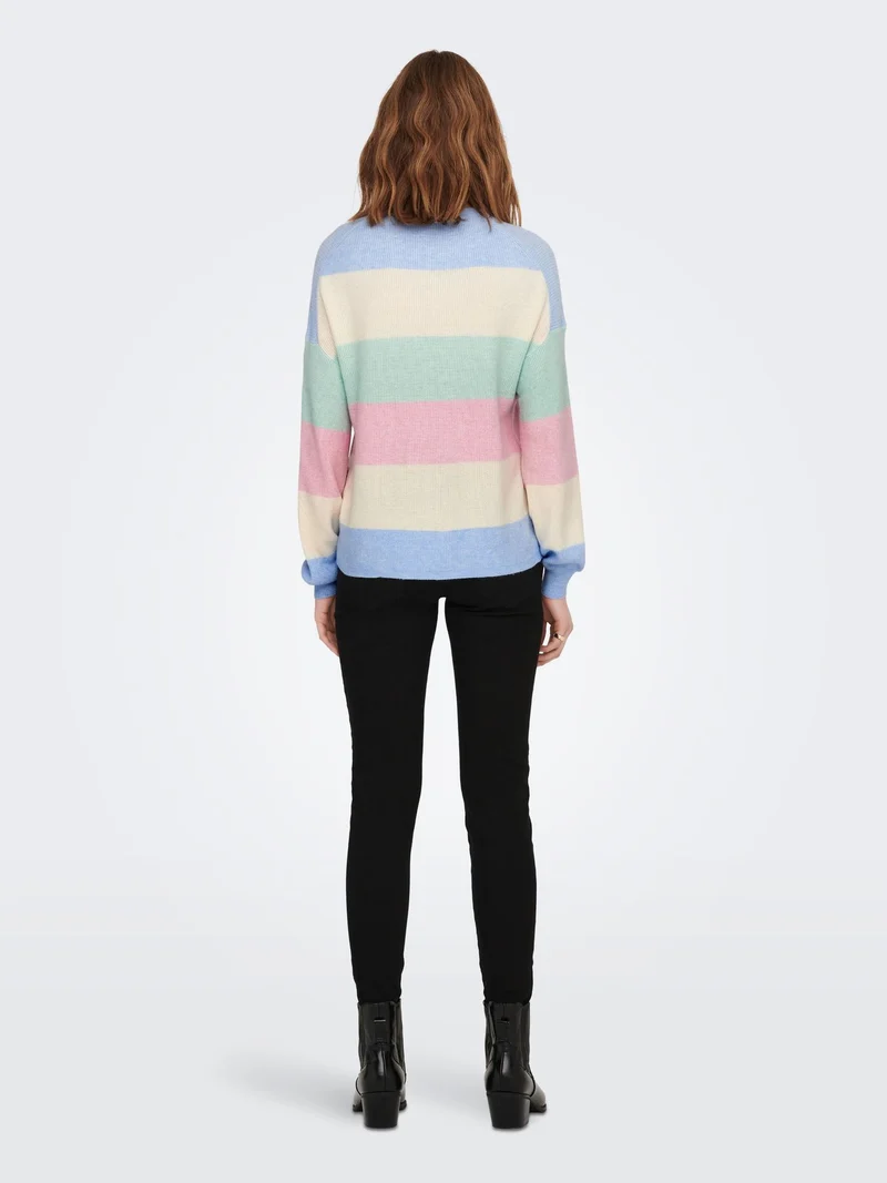 ONLY Strickpullover Langarm Streifen