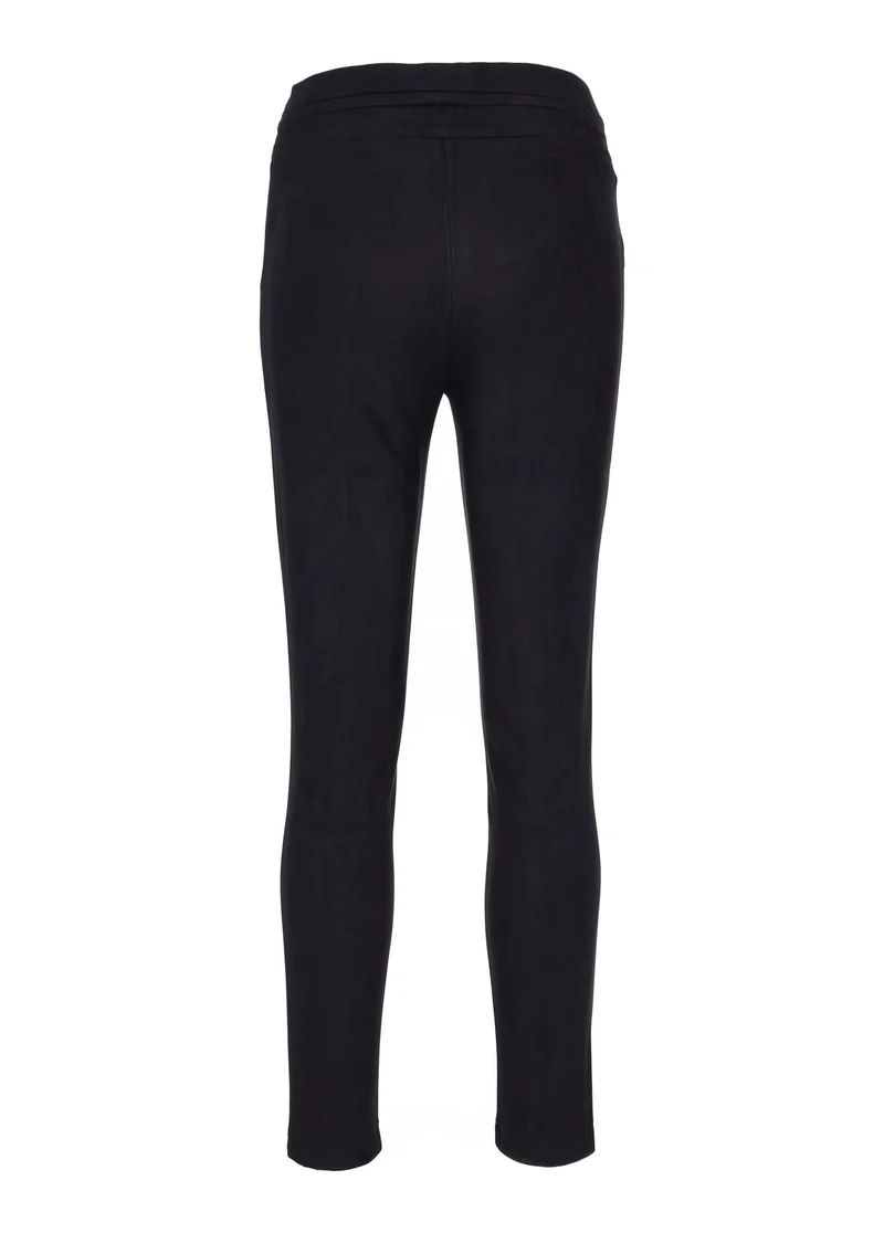 Hailys Leggings Damen Wildlederimitat