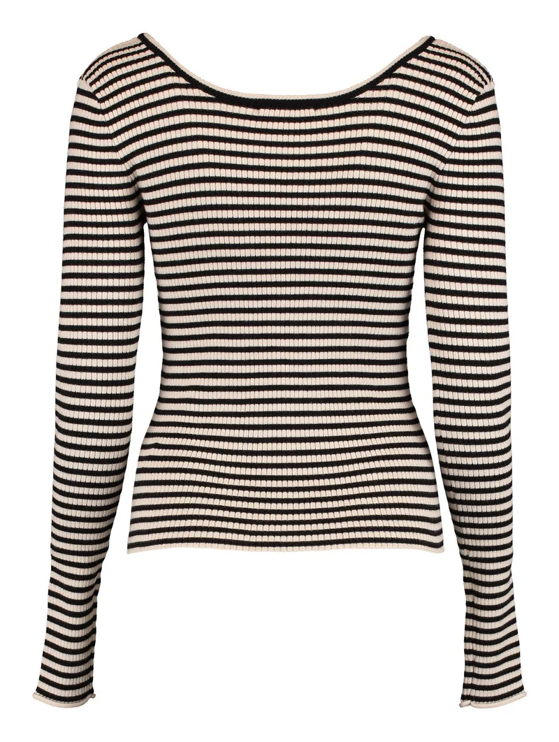 Hailys Langarmshirt gerippt
