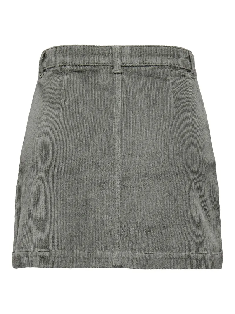 ONLY Cord Rock mit hoher Taille