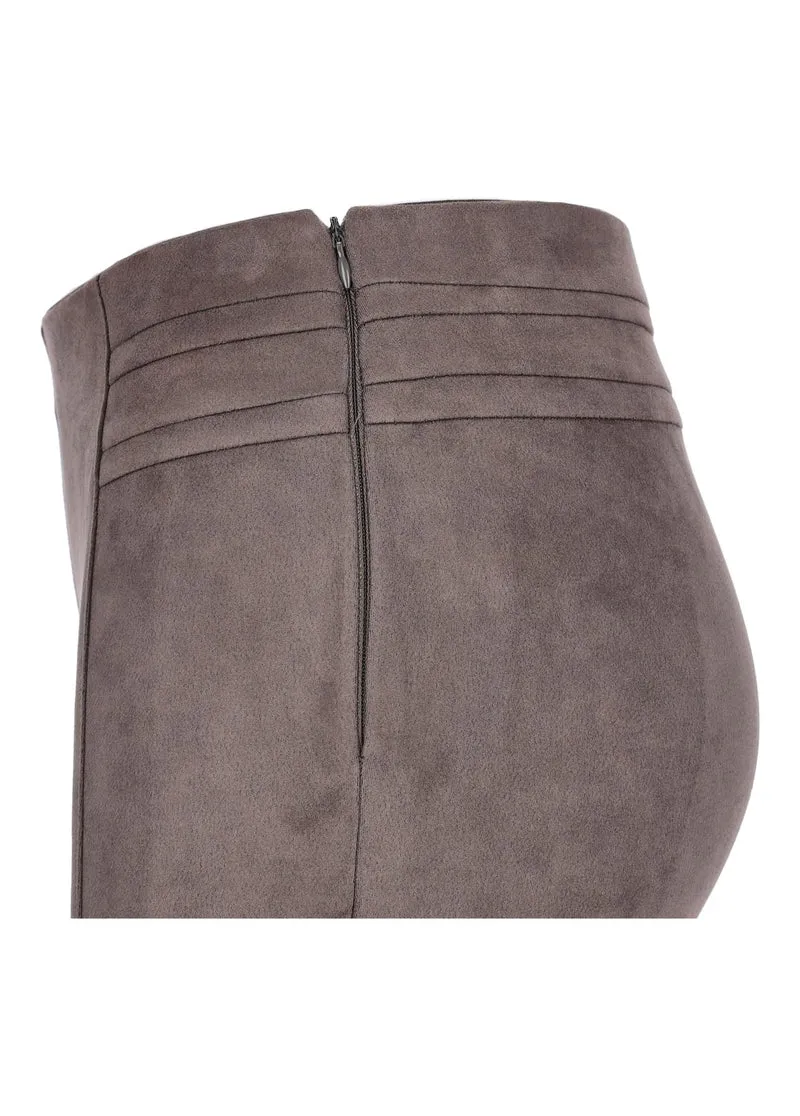 Hailys Leggings Damen Wildlederimitat