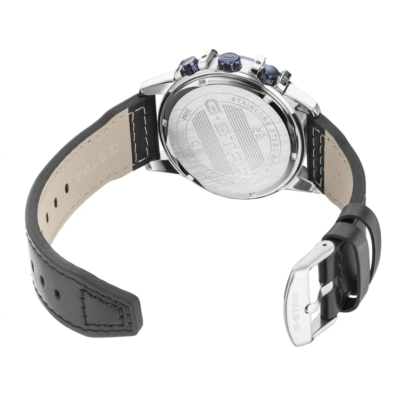 G-STAR Bend3D Blaue Silberfarbene Herrenuhr GSW.505.02