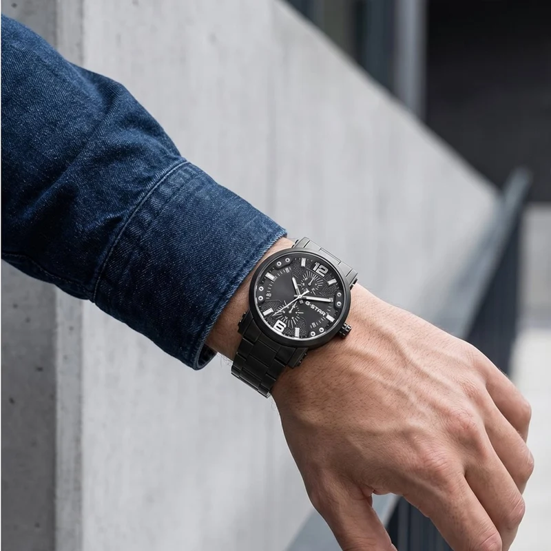 G-STAR Rovic Schwarze Herrenuhr GSW.509.08