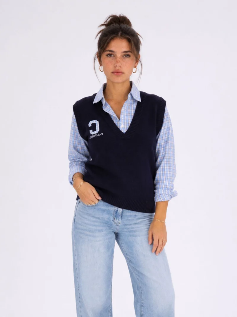Bluse mit Pullunder von Splash of Color