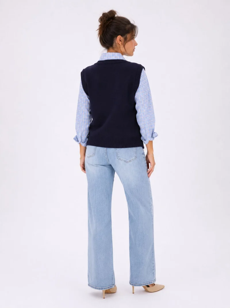 Bluse mit Pullunder von Splash of Color