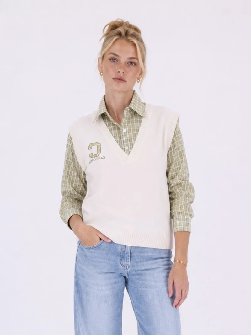 Bluse mit Pullunder von Splash of Color