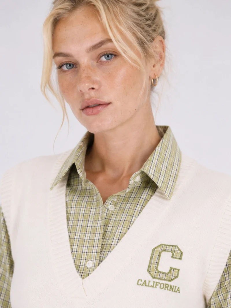 Bluse mit Pullunder von Splash of Color