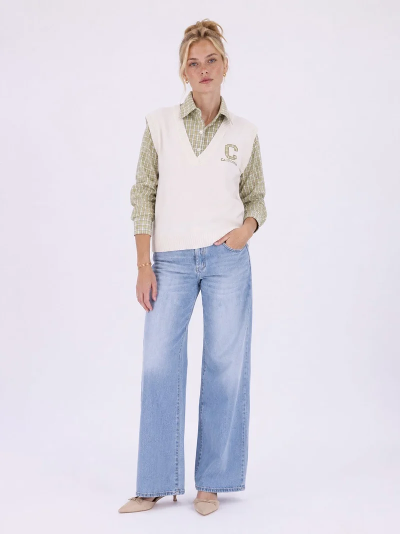 Bluse mit Pullunder von Splash of Color