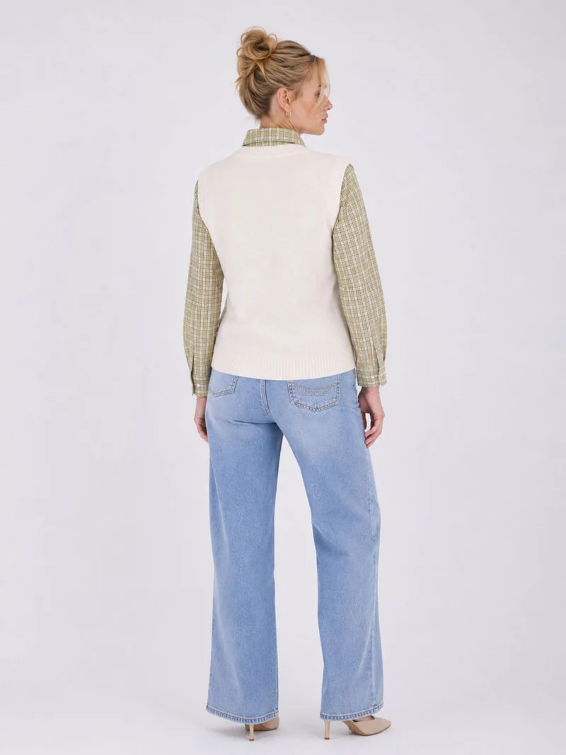 Bluse mit Pullunder von Splash of Color