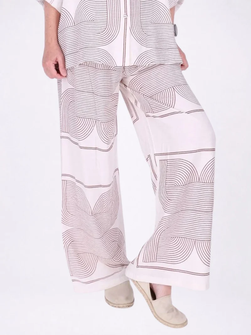 Splash of Color Damenhose Leinenmix