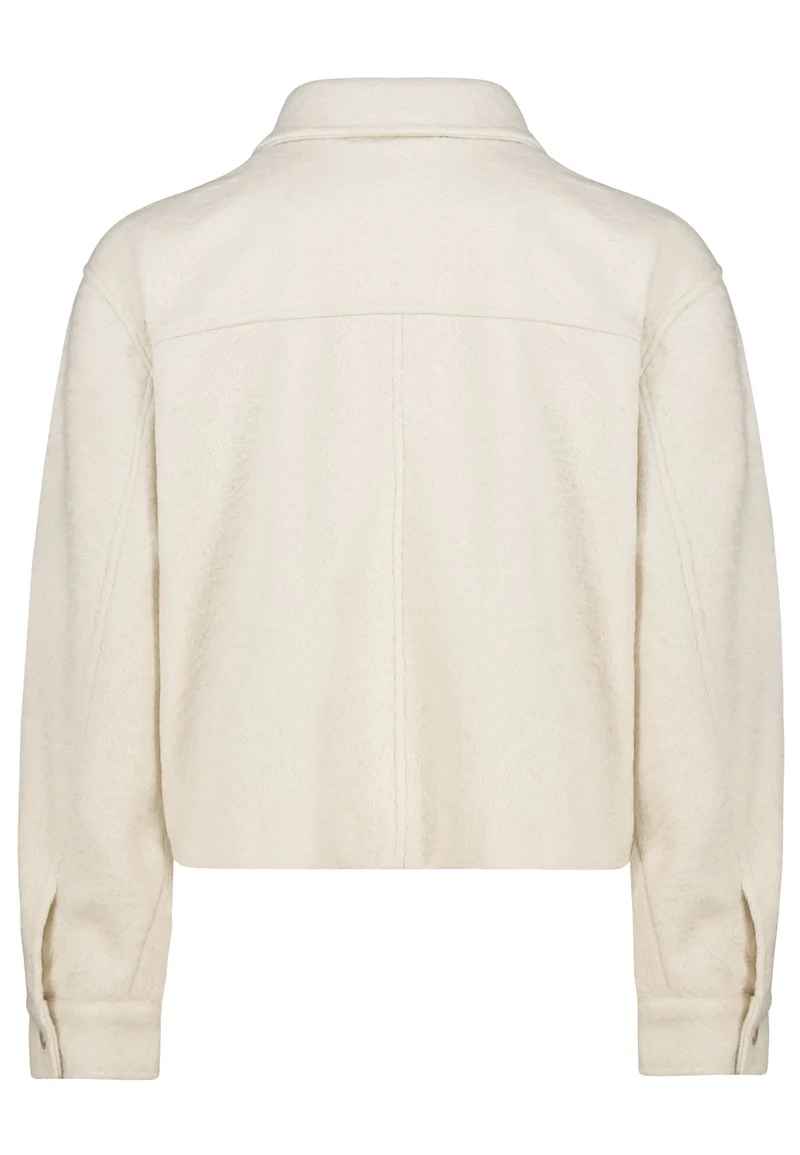 Bouclejacke Damen Brusttaschen