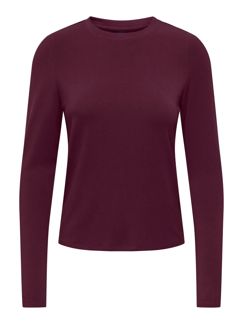 ONLBAMBOO L/S O-NECK TOP CC JRS