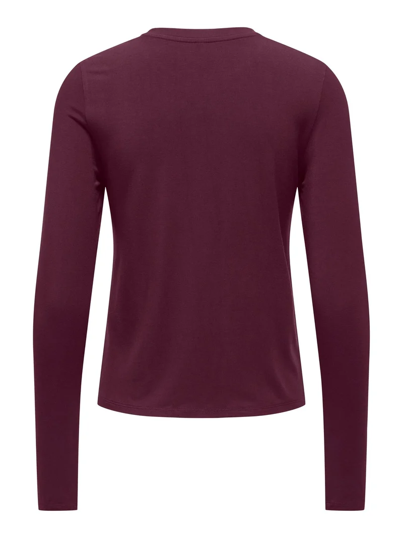 ONLBAMBOO L/S O-NECK TOP CC JRS
