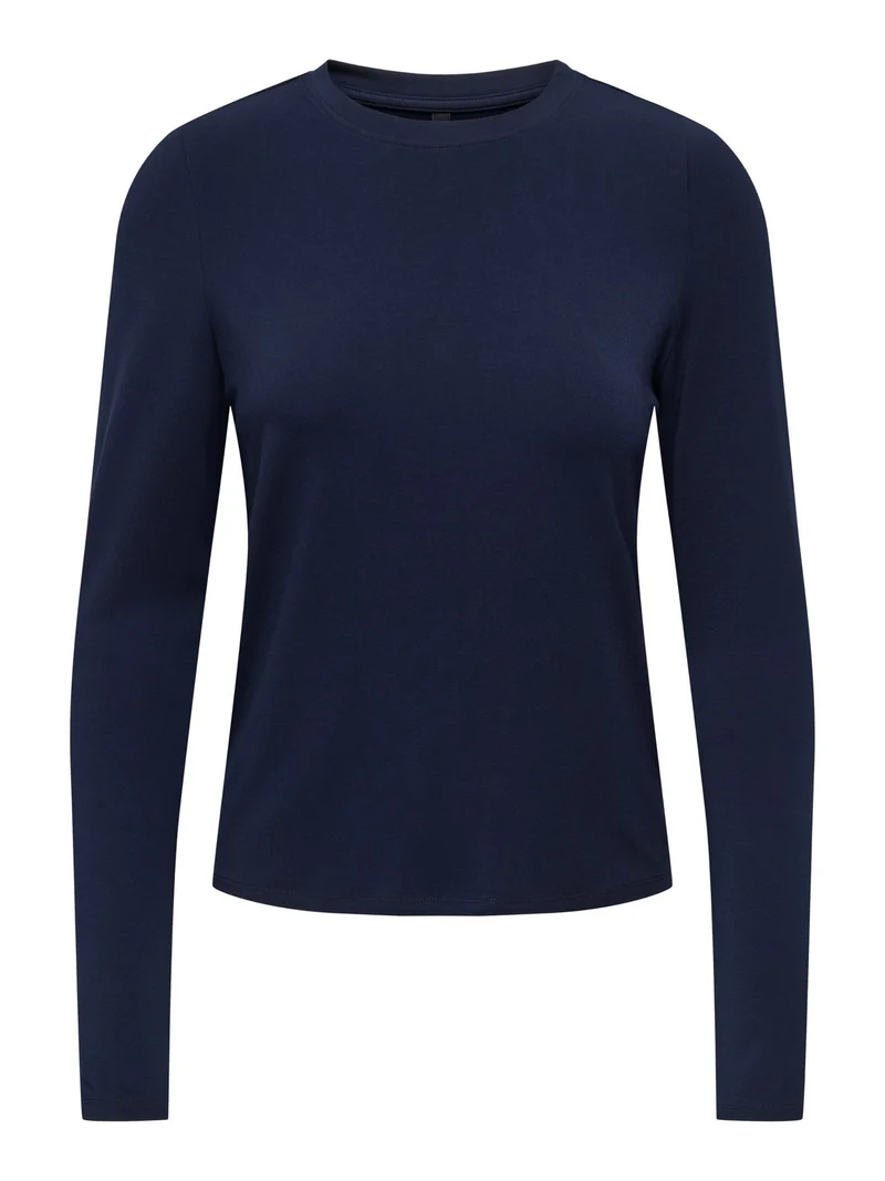 ONLBAMBOO L/S O-NECK TOP CC JRS