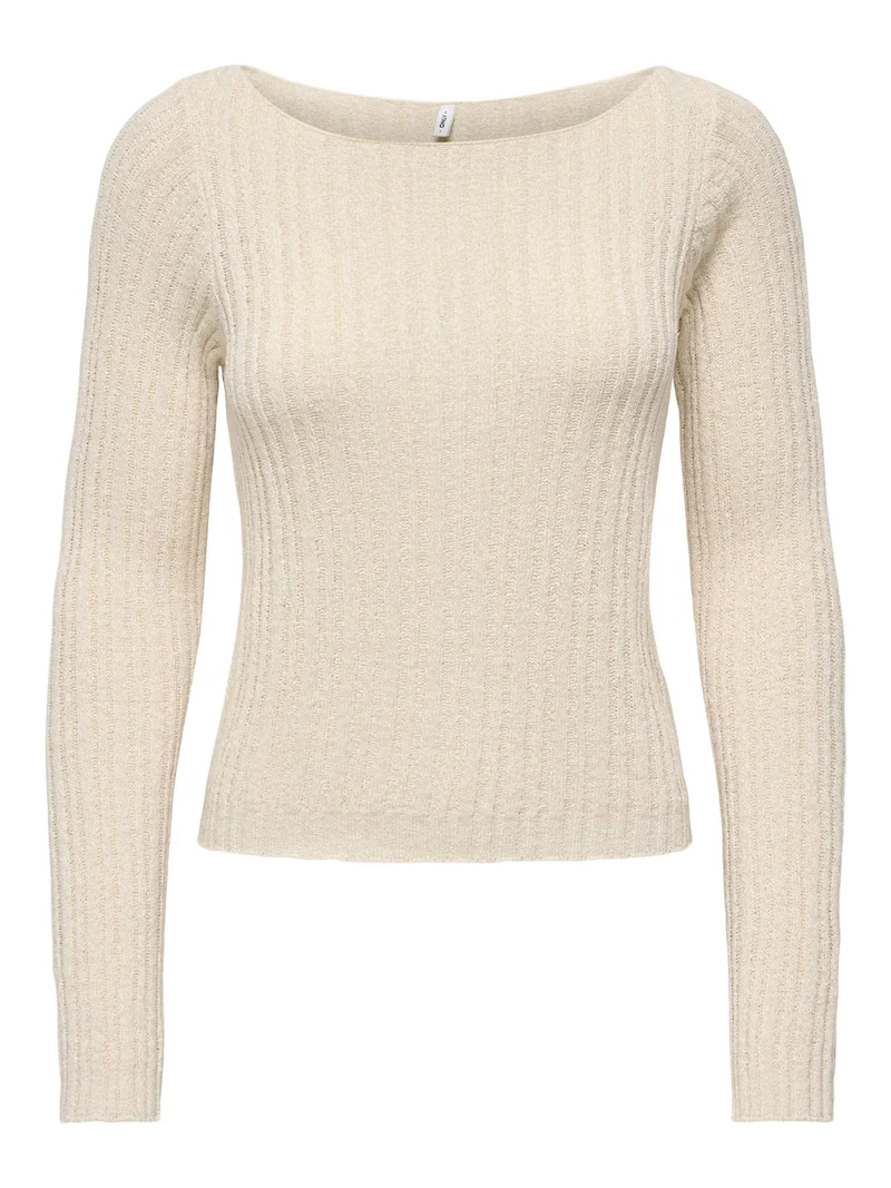 ONLSANNE LS RIB BOATNECK CC KNT