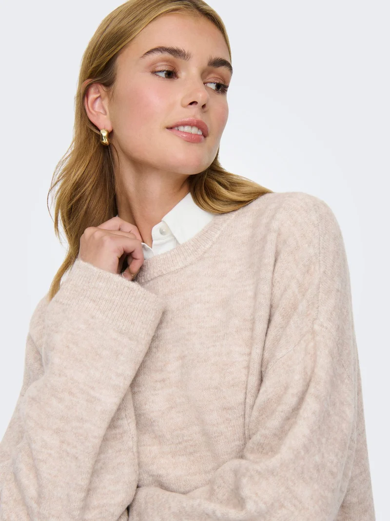 ONLSIMONI L/S O-NECK PULLOVER KNT N
