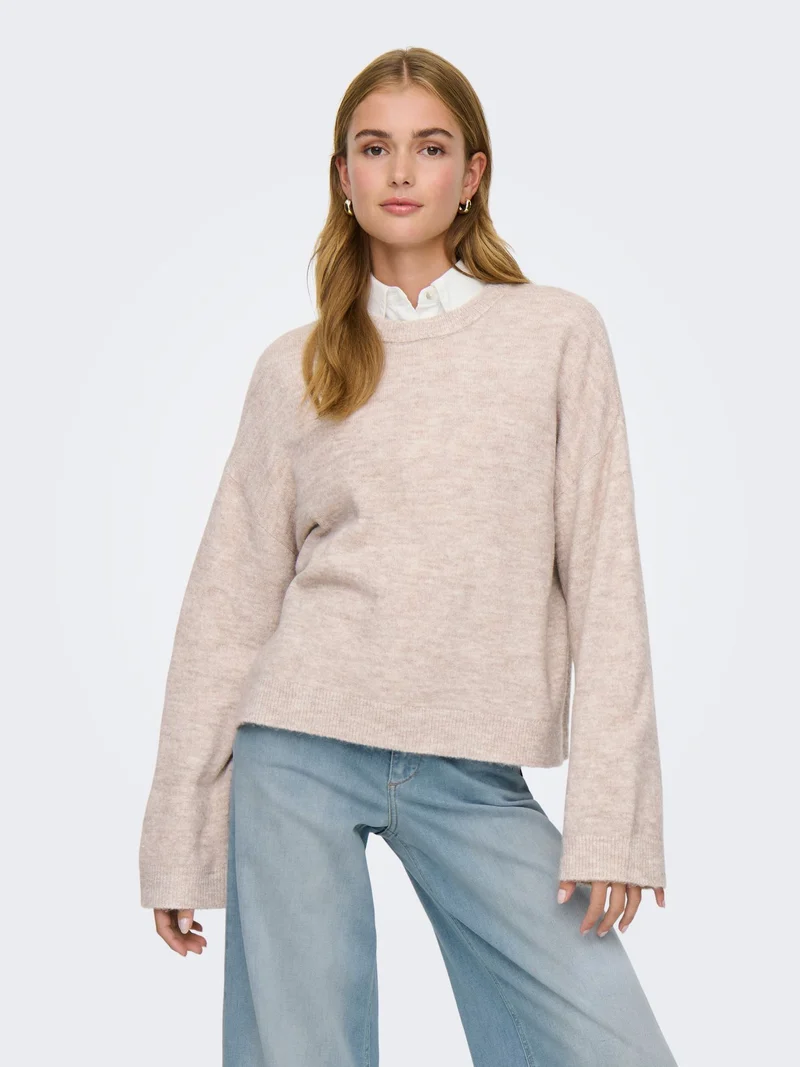 ONLSIMONI L/S O-NECK PULLOVER KNT N