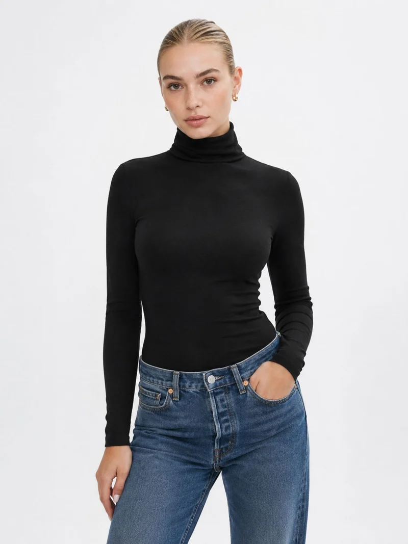 ONLY Langarmshirt mit Rollkragen